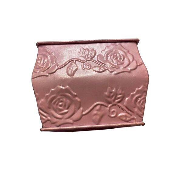 Vintage Original Light Pink Metal Matte Antelope Planter Window Box Art Pottery - Picture 3 of 12